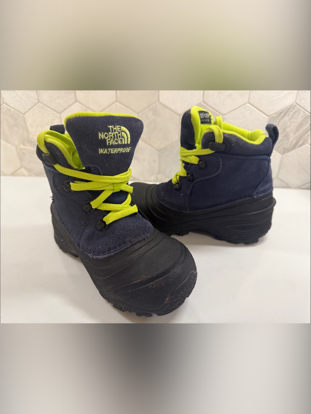 North Face Kids Waterproof Hiking Boots. Size 13 Worn once!